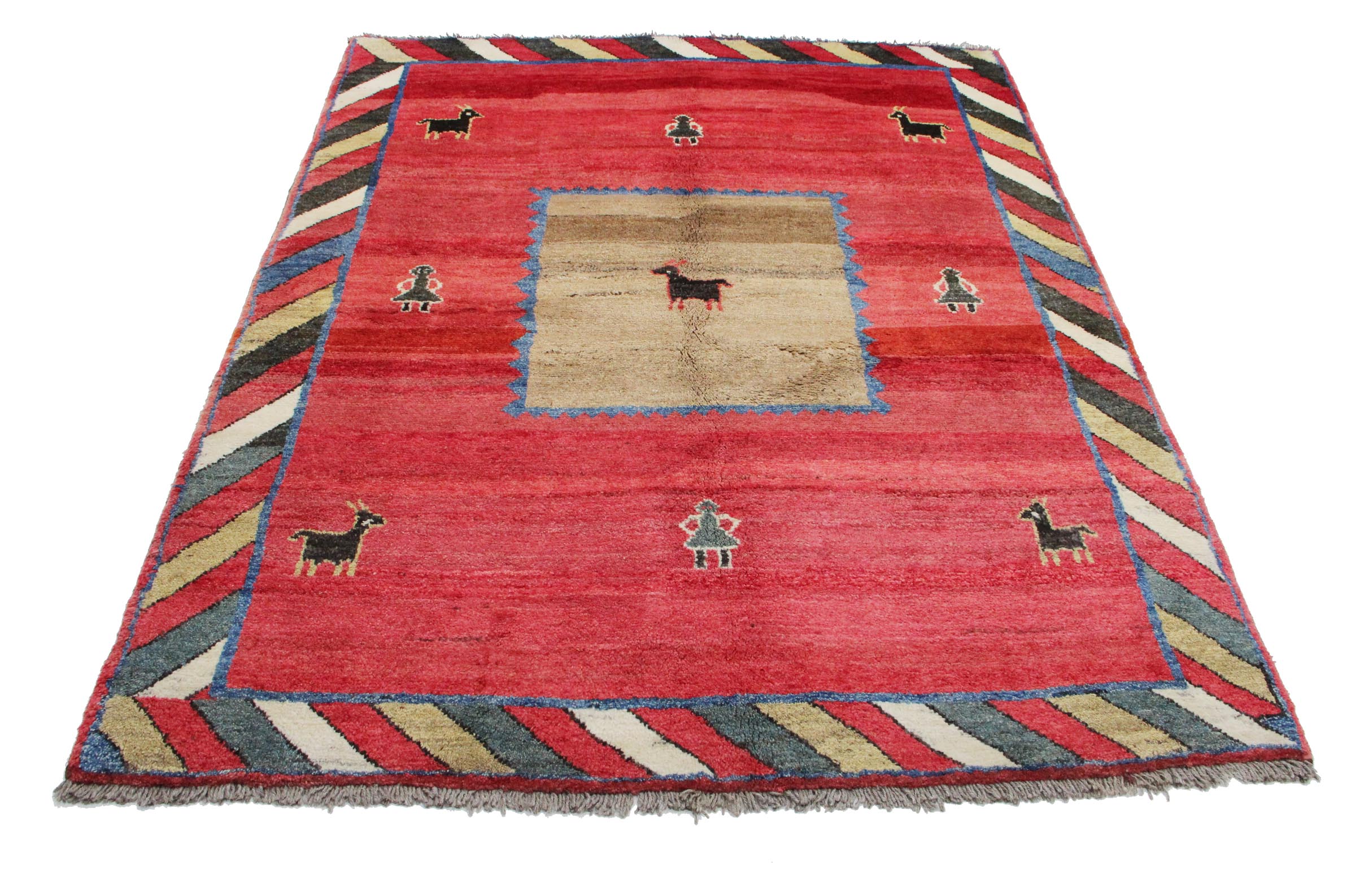 Orijentalni tepih Gabbeh Ghashghai br. 700 - 205 x 166 cm - Slika 5