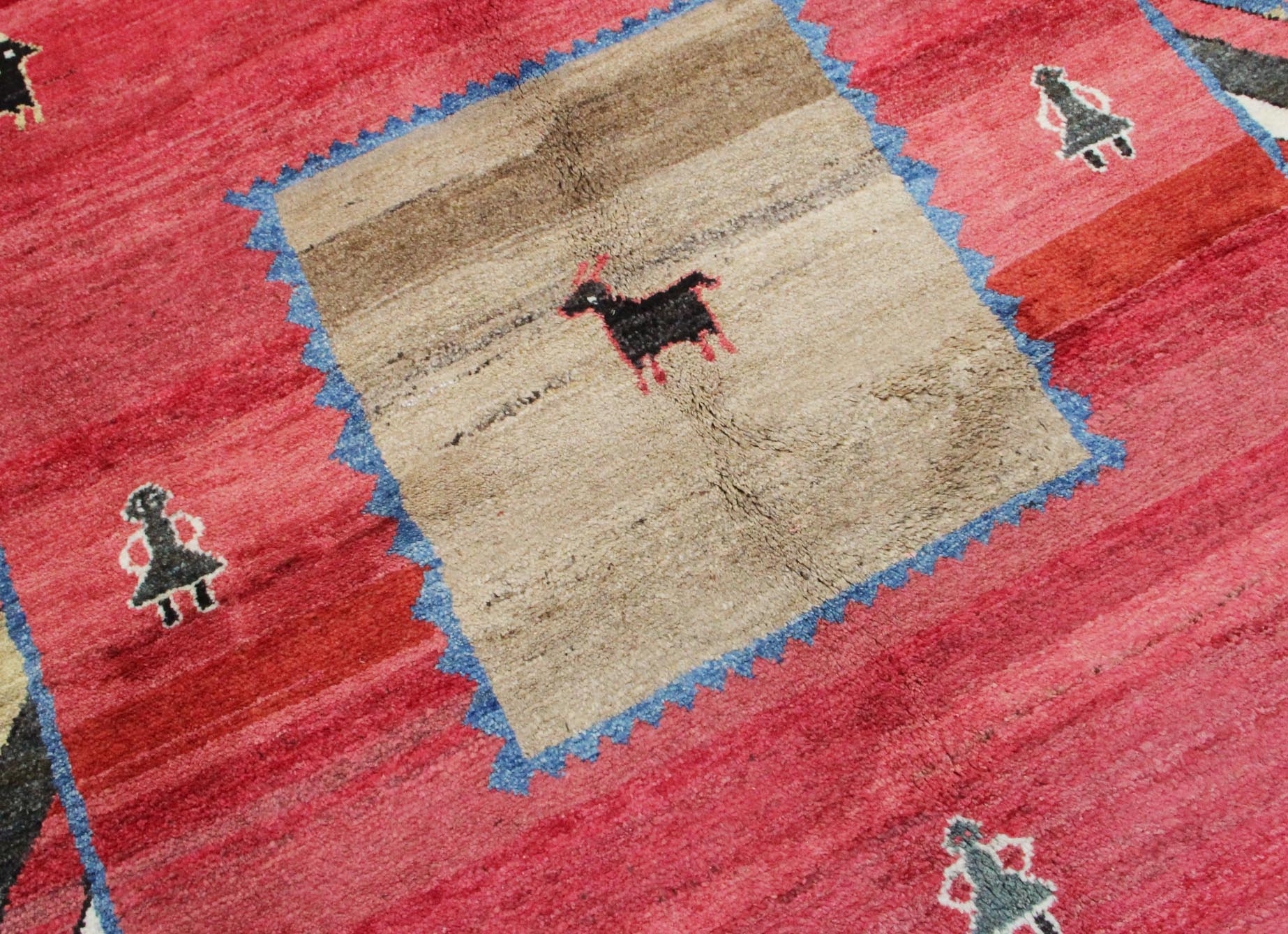 Orijentalni tepih Gabbeh Ghashghai br. 700 - 205 x 166 cm - Slika 7