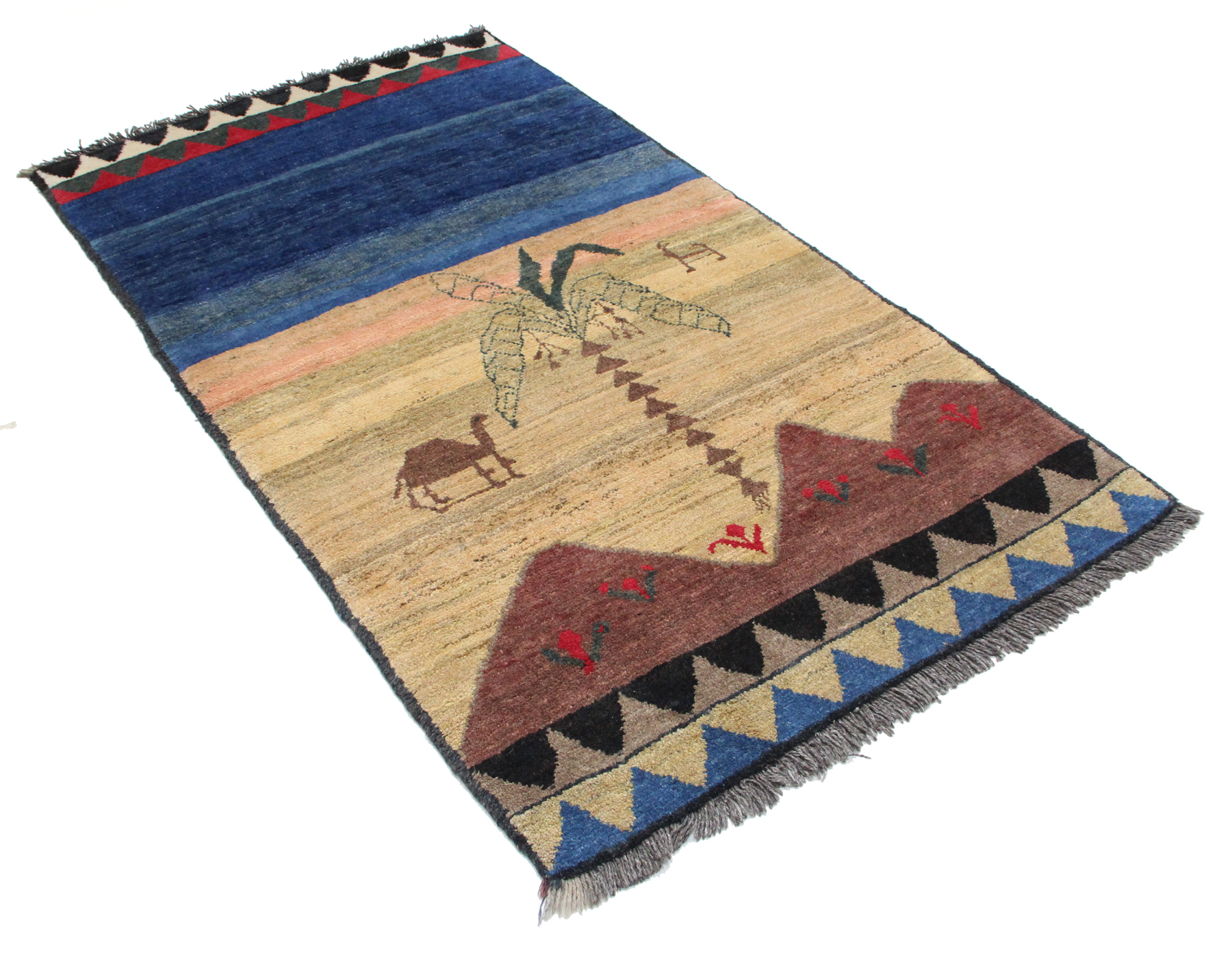 Orijentalni tepih Gabbeh Fars Ghashghai br. 664 -201 x 110 cm - Slika 4