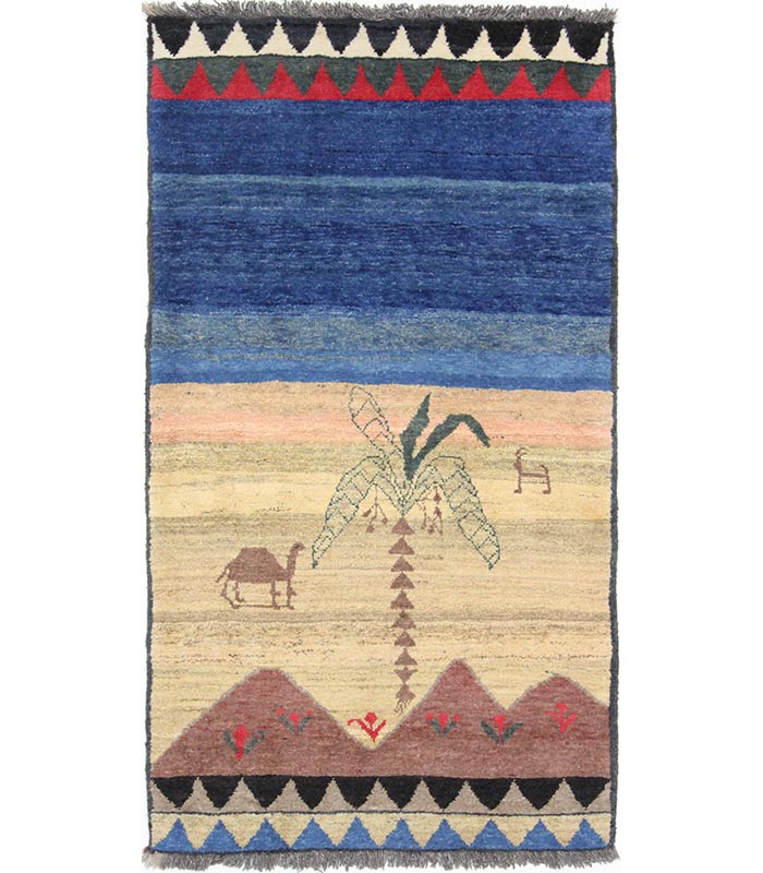 Orijentalni tepih Gabbeh Fars Ghashghai br. 664 -201 x 110 cm