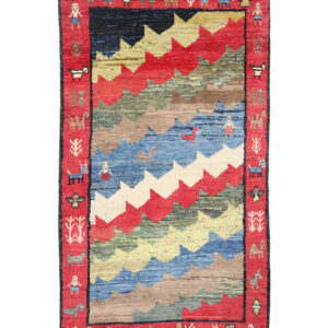 Orijentalni tepih Gabbeh Ghashghai br. 656 - 198 x 113 cm