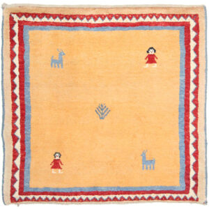 Orijentalni tepih Gabbeh Ghashghai br. 15257 - 105 x 99 cm