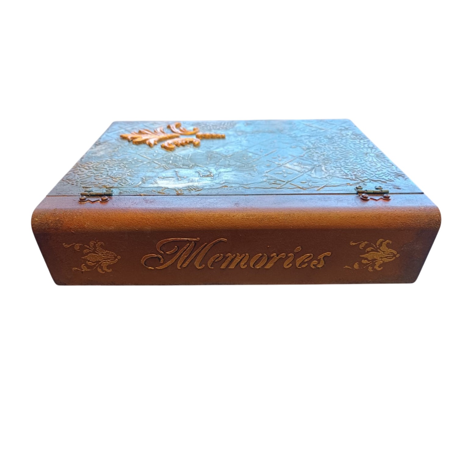 Dekorativna drvena kutija „Memories“ s ornamentalnim reljefom - Slika 3