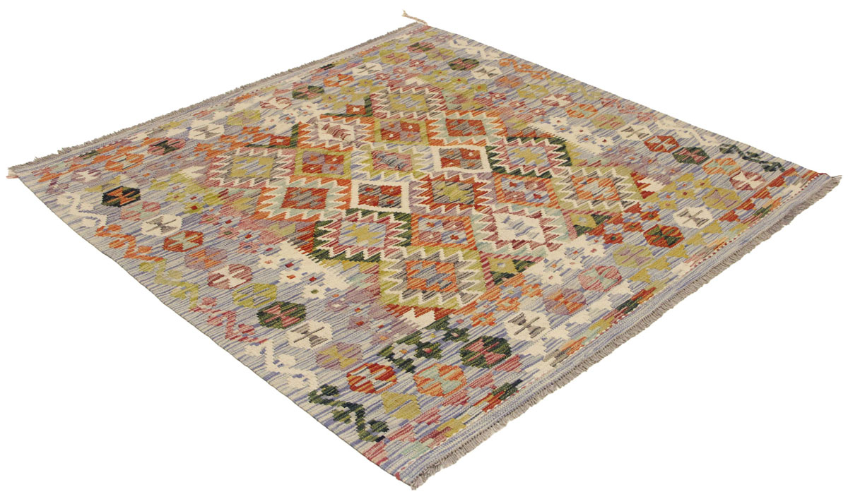 Afganistanski kelim Old Style Royal No. 105374 - (150 × 152 cm) - Slika 2