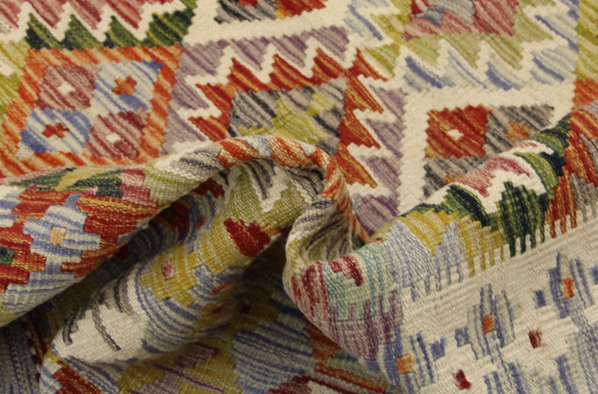 Afganistanski kelim Old Style Royal No. 105374 - (150 × 152 cm) - Slika 6