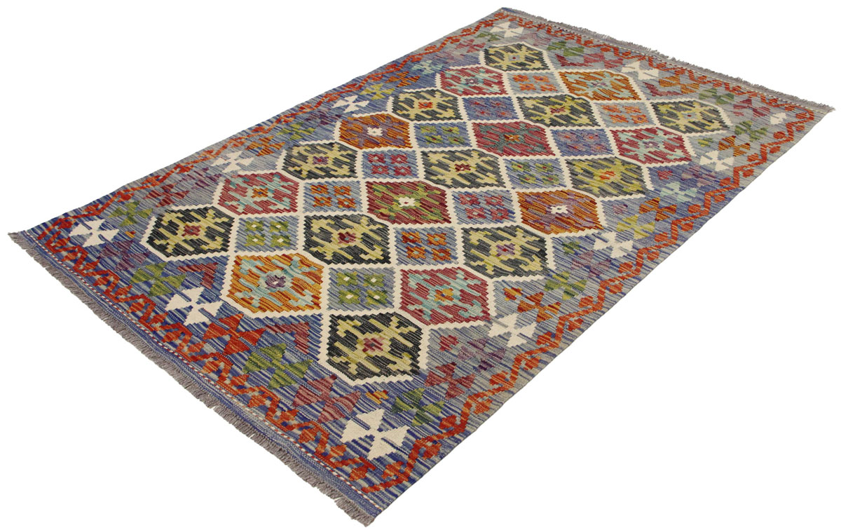 Afganistanski kelim Old Style Royal No. 105396 - (198 × 127 cm) - Slika 3