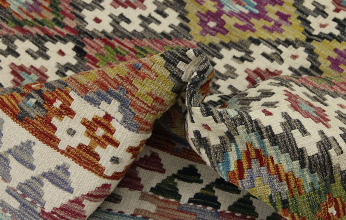 Afganistanski kelim Old Style Royal No. 105395 - (187 × 123 cm) - Slika 6