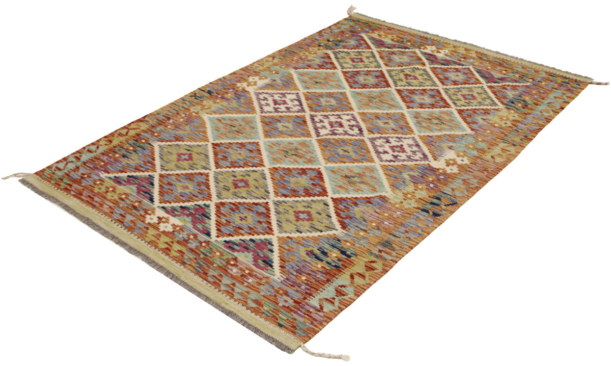 Afganistanski kelim Old Style Royal No. 105387 - (187 × 129 cm) - Slika 3