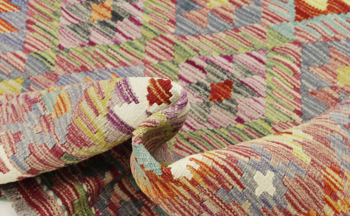 Afganistanski kelim Old Style Royal No. 105381 - (185 × 130 cm) - Slika 6