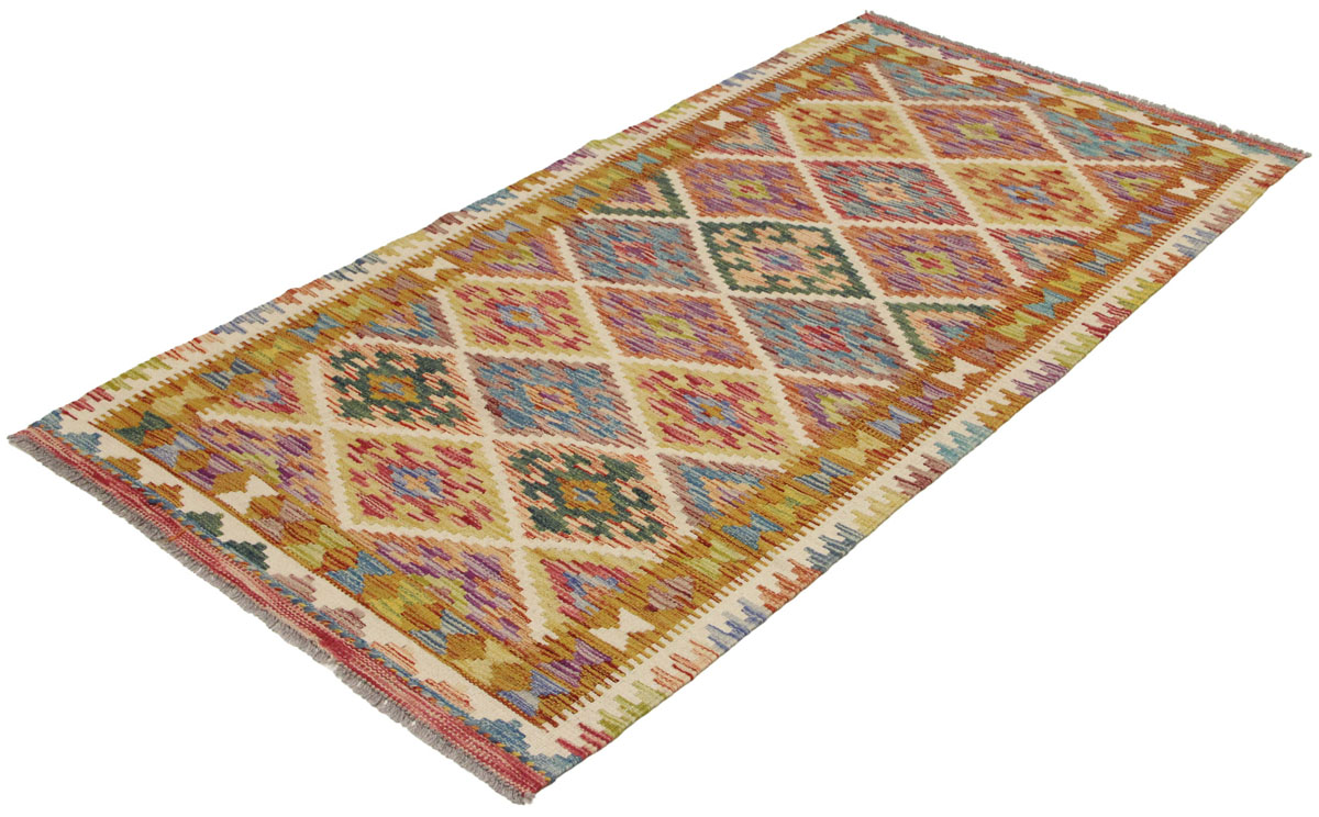 Afganistanski kelim Old Style Royal No. 105404 - (195 × 99 cm) - Slika 3