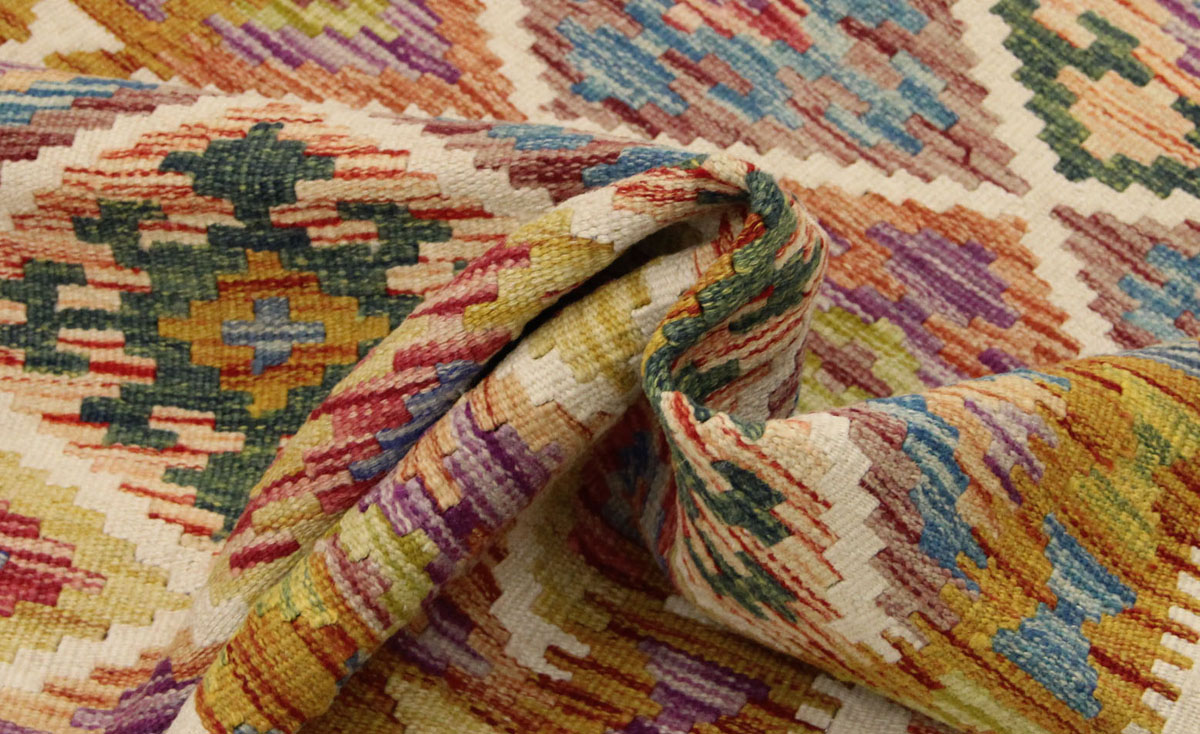 Afganistanski kelim Old Style Royal No. 105404 - (195 × 99 cm) - Slika 6