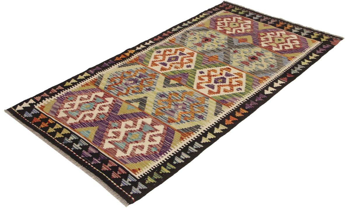 Afganistanski kelim Old Style Royal No. 105417 - (193 ×98 cm) - Slika 3