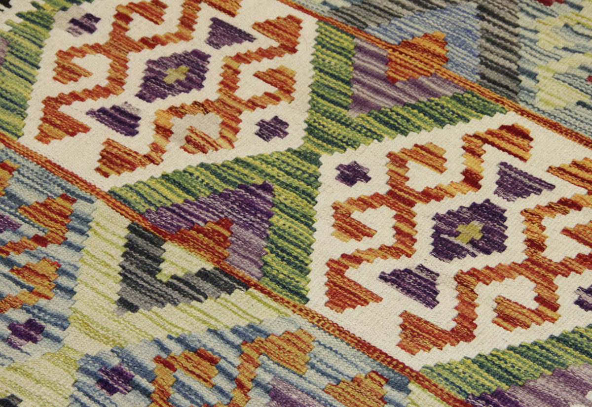 Afganistanski kelim Old Style Royal No. 105417 - (193 ×98 cm) - Slika 4