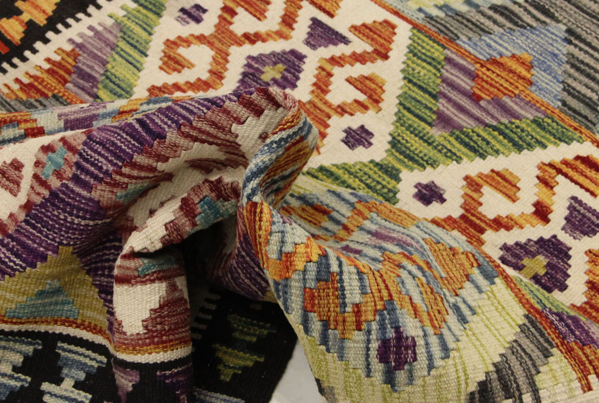 Afganistanski kelim Old Style Royal No. 105417 - (193 ×98 cm) - Slika 6