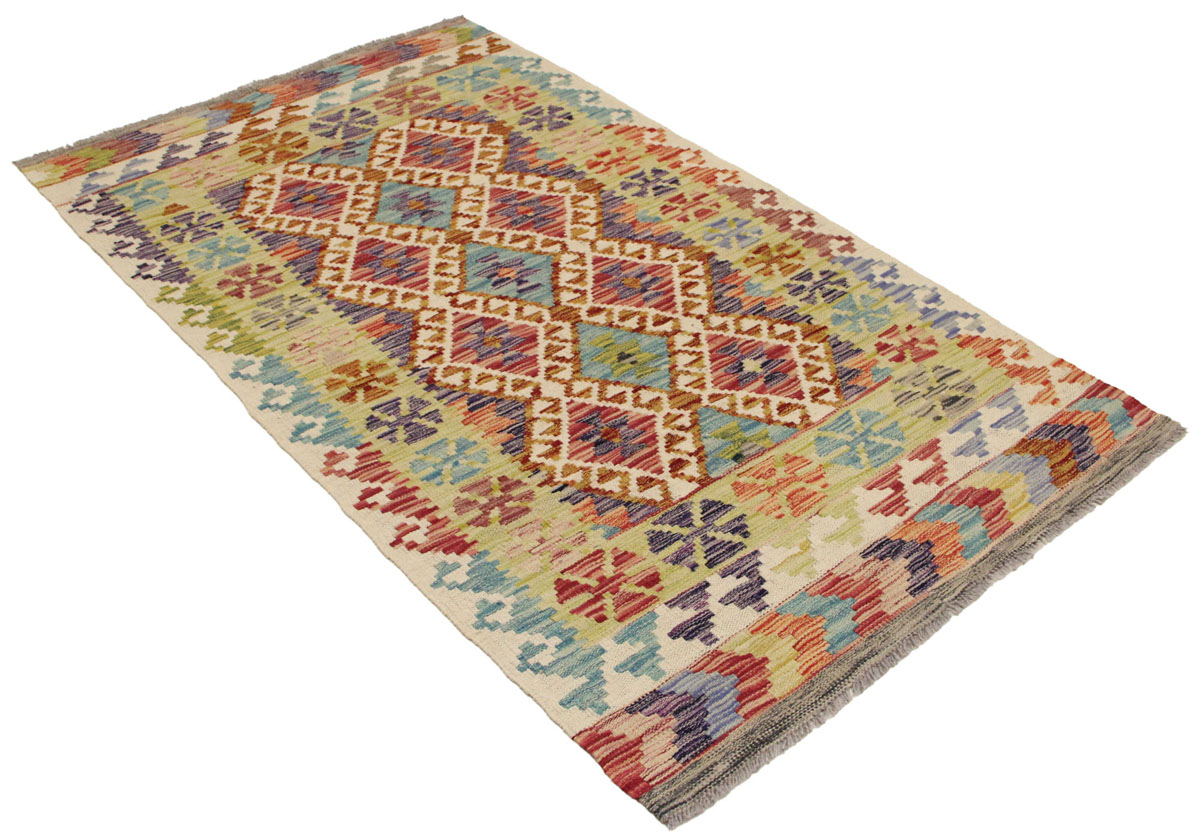 Afganistanski kelim Old Style Royal No. 105406 - (188 × 105 cm) - Slika 2