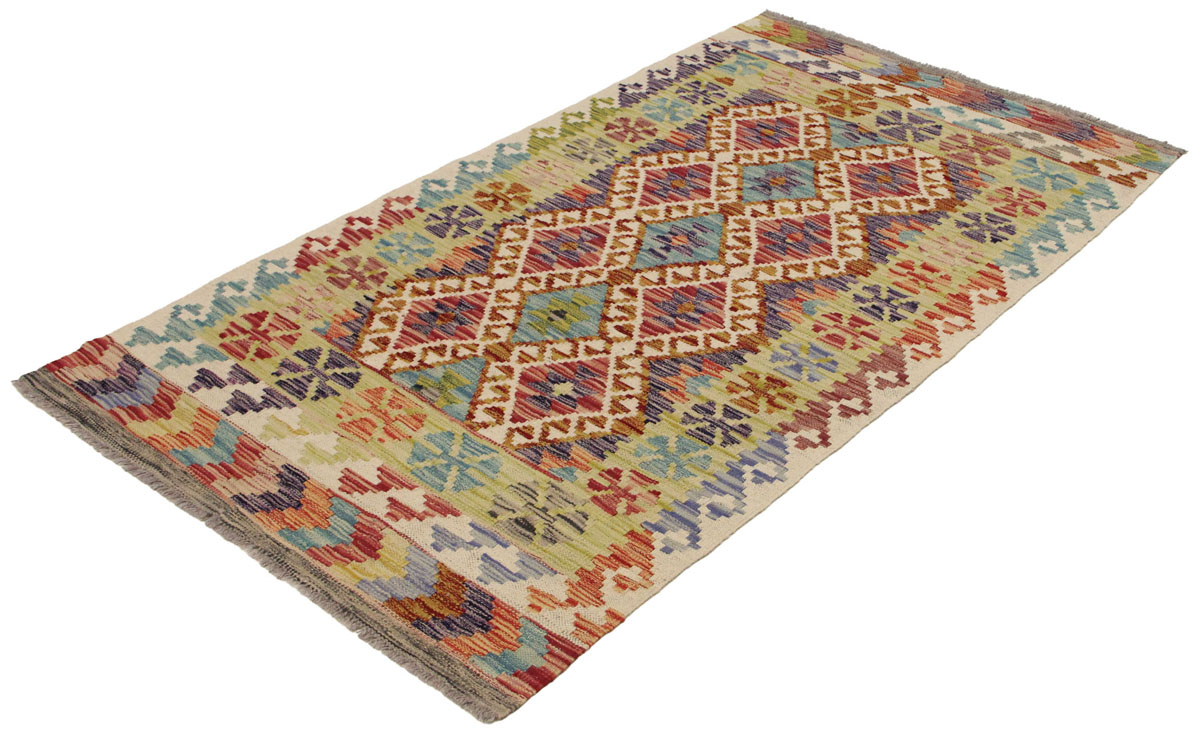 Afganistanski kelim Old Style Royal No. 105406 - (188 × 105 cm) - Slika 3