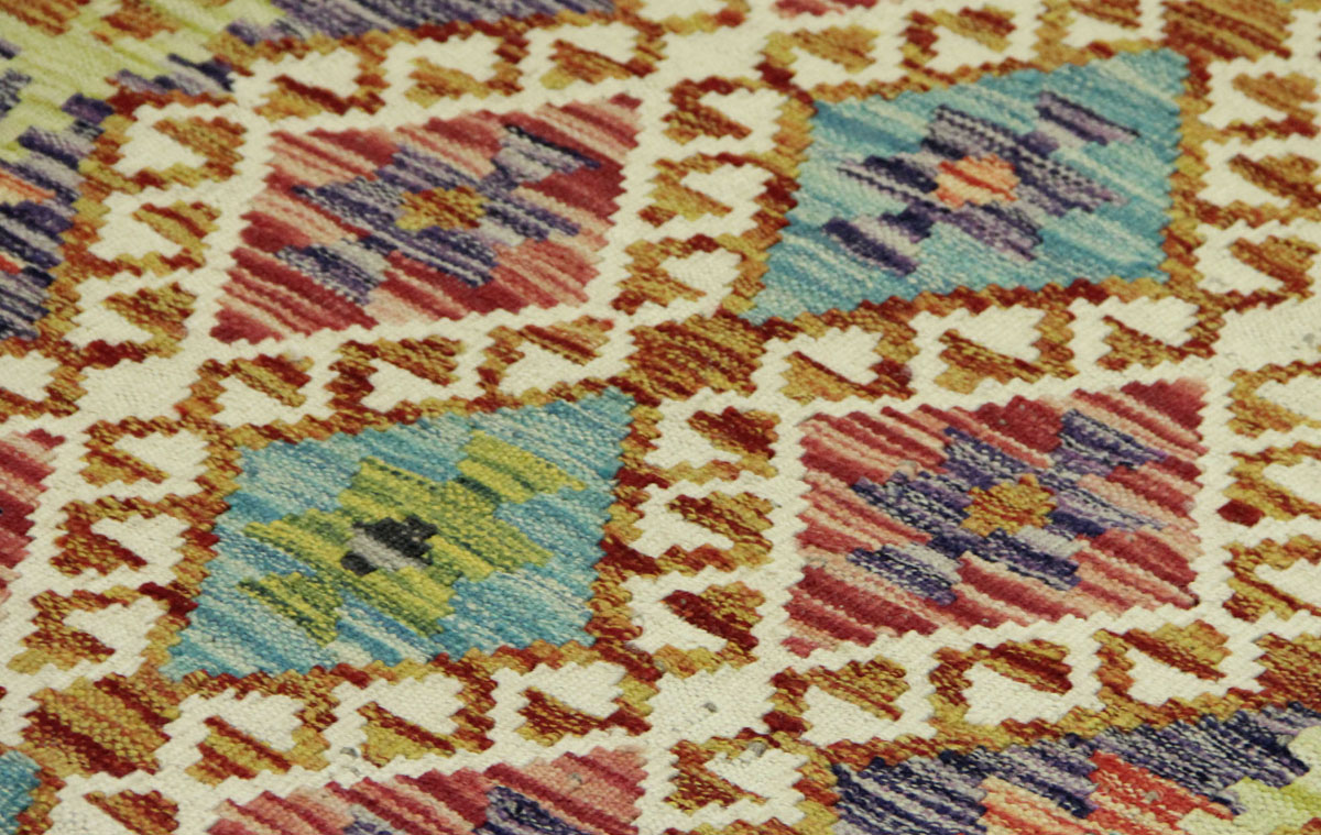 Afganistanski kelim Old Style Royal No. 105406 - (188 × 105 cm) - Slika 5