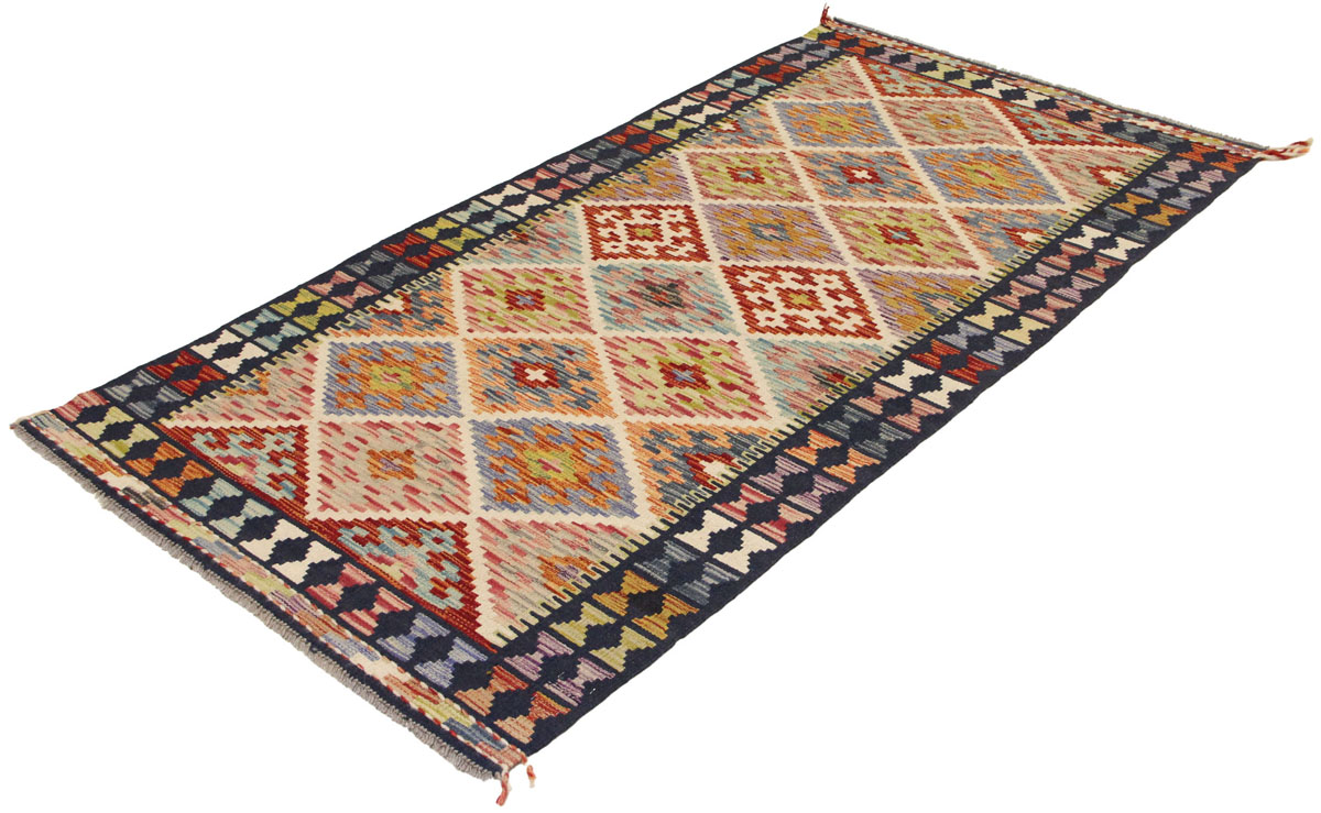 Afganistanski kelim Old Style Royal No. 105411 - (199 × 102 cm) - Slika 3