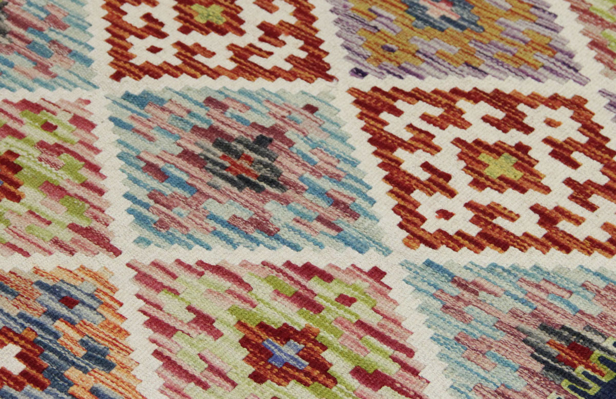 Afganistanski kelim Old Style Royal No. 105411 - (199 × 102 cm) - Slika 5