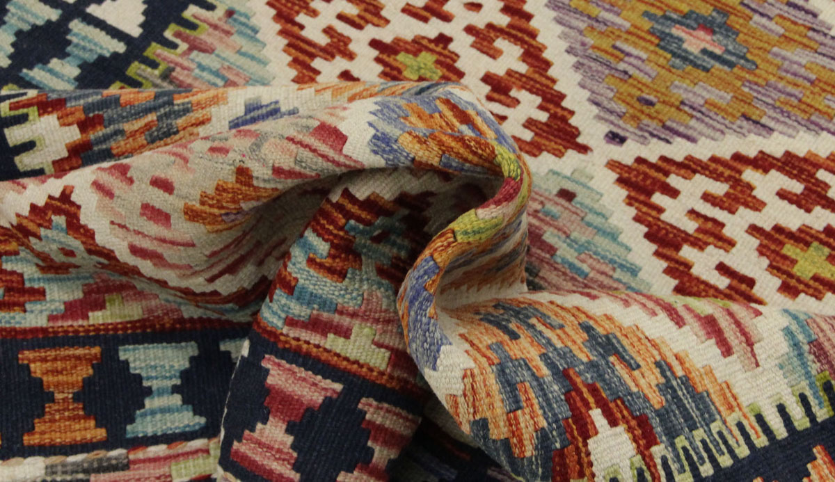 Afganistanski kelim Old Style Royal No. 105411 - (199 × 102 cm) - Slika 6