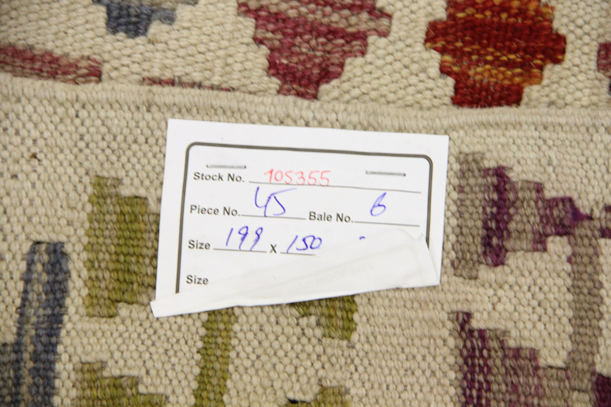 Afganistanski kelim Old Style Royal No. 105355 - (199 ×150 cm) - Slika 7