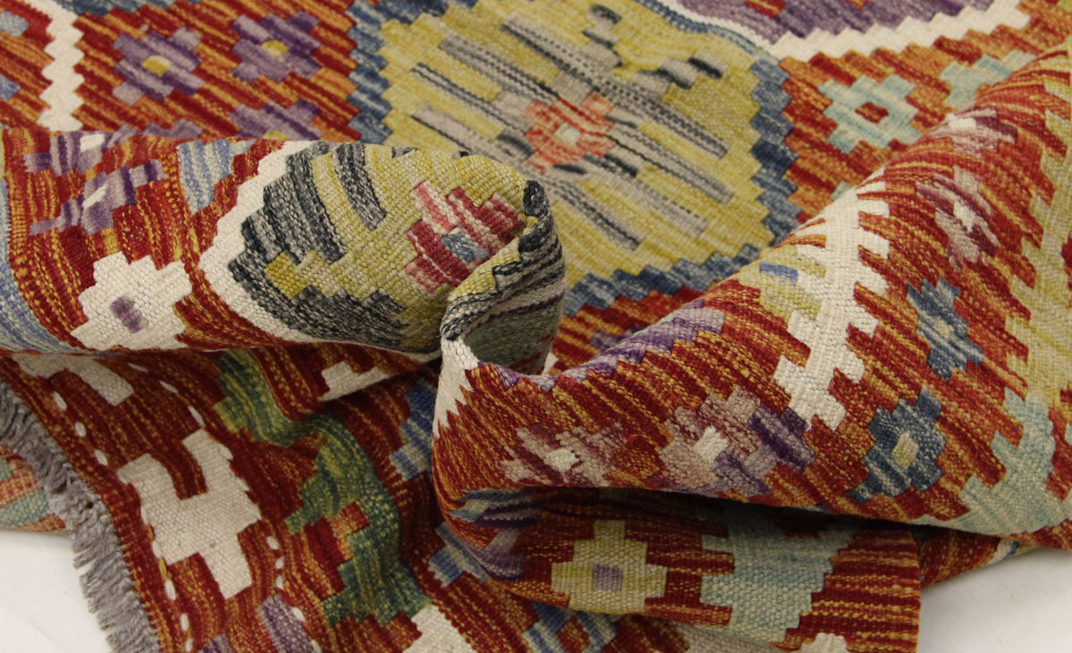 Afganistanski kelim Old Style Royal No. 105363 - (198 ×153 cm) - Slika 6