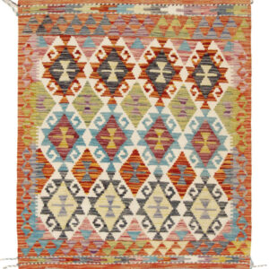 Afganistanski kelim Old Style Royal No. 105458 - (104 × 100 cm)