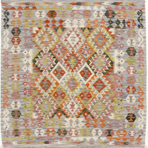 Afganistanski kelim Old Style Royal No. 105374 - (150 × 152 cm)