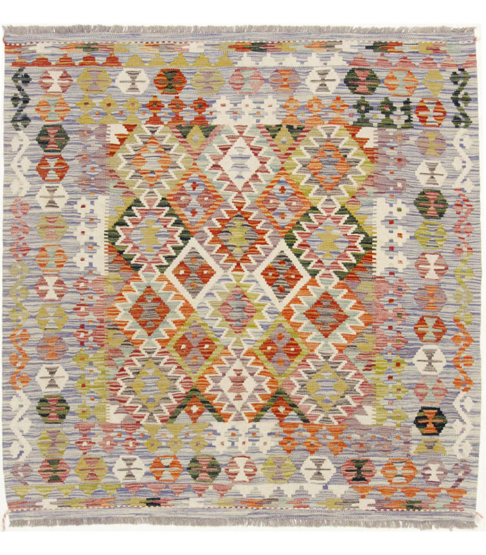 Afganistanski kelim Old Style Royal No. 105374 - (150 × 152 cm)