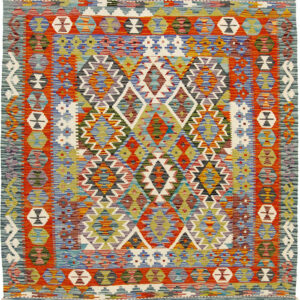 Afganistanski kelim Old Style Royal No. 103685 - (154× 152 cm)