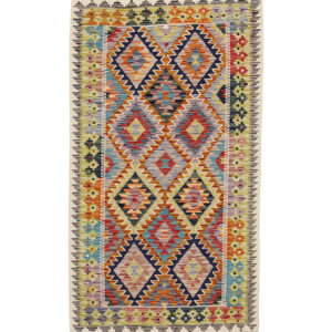 Afganistanski kelim Old Style Royal No. 105416 - (198 ×100 cm)