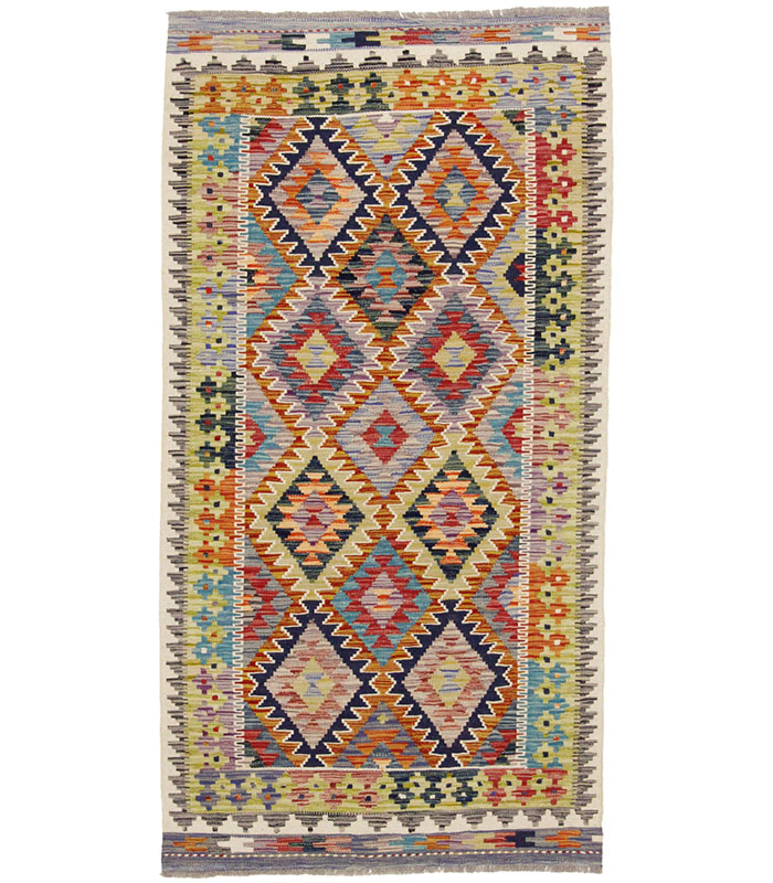 Afganistanski kelim Old Style Royal No. 105416 - (198 ×100 cm)