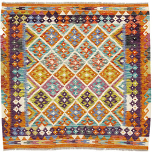 Afganistanski kelim Old Style Royal No. 103682 - (152× 158 cm)