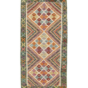 Afganistanski kelim Old Style Royal No. 105414 - (203 × 94 cm)