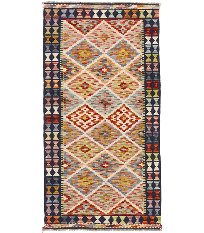 Afganistanski kelim Old Style Royal No. 105411 - (199 × 102 cm)