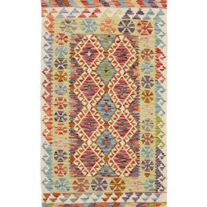 Afganistanski kelim Old Style Royal No. 105406 - (188 × 105 cm)