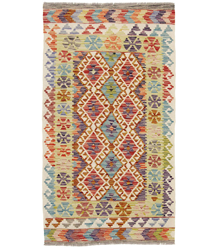 Afganistanski kelim Old Style Royal No. 105406 - (188 × 105 cm)