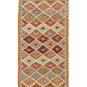 Afganistanski kelim Old Style Royal No. 105401 - (204 × 104 cm)