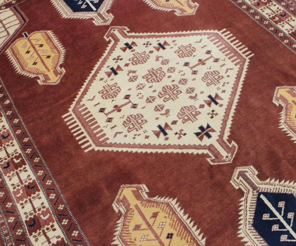 Anatolijski nomadski tepih br. 12100 - 210 × 160 cm - Slika 6