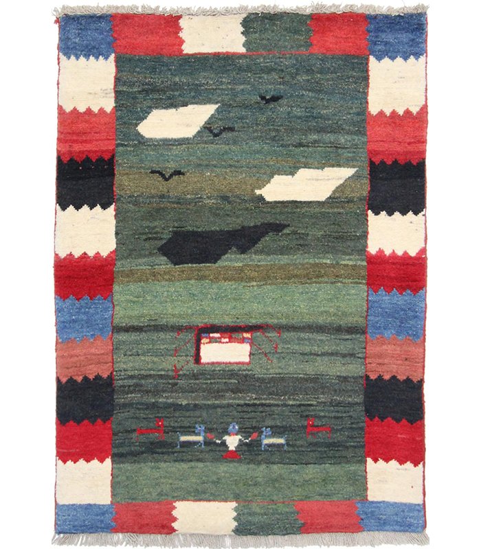 Moderni Gabbeh tepih br. ARI-641 - 154 × 110 cm