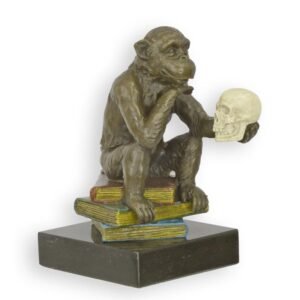 Brončana skulptura – Darwinov majmun u razmišljanju