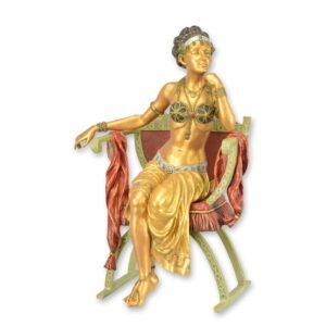 Brončana skulptura – sjedeća trbušna plesačica