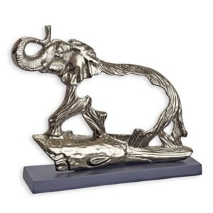 Prošupljena aluminijska skulptura – slon