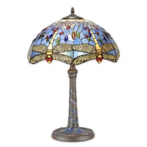 Plava stolna lampa u Tiffany stilu – model TA-14B