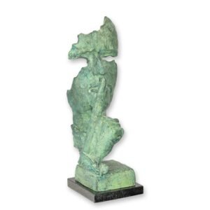 Brončana skulptura – Ne govori zlo" - zeleni