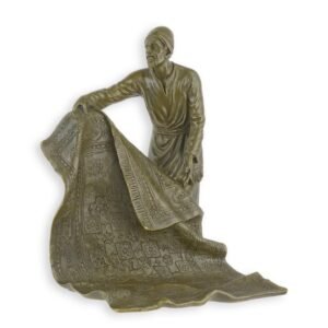 Brončana skulptura – arapski prodavač tepiha