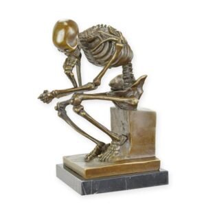 Brončana skulptura – kostur mislilac