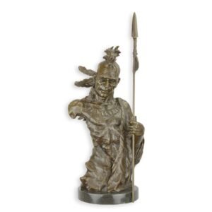 Brončana skulptura – torzo Indijanac ratnik